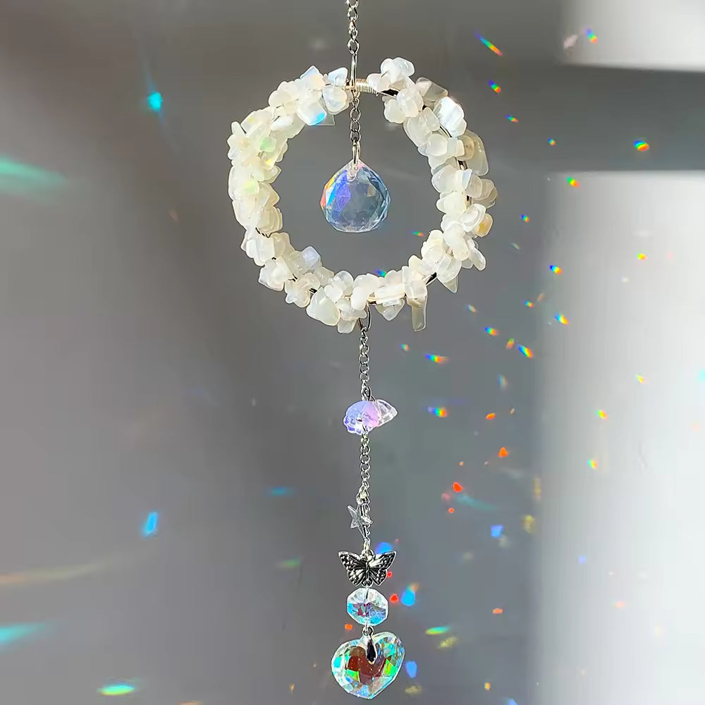 Blooming Harmony | MultiCrystal Suncatcher - Moonshine