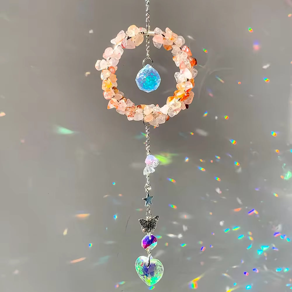 Blooming Harmony | MultiCrystal Suncatcher - Red Gum Flower