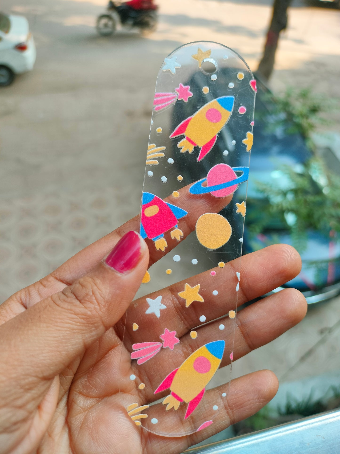 Acrylic Book Mark Base Rounded Plain