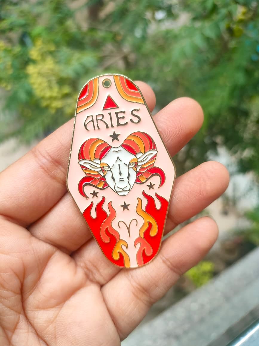 Enamel Sunsign Charm Collection | Aries