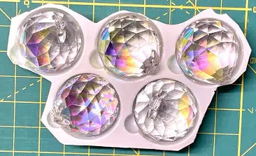 Ball Crystal Drop AB coated 40 mm