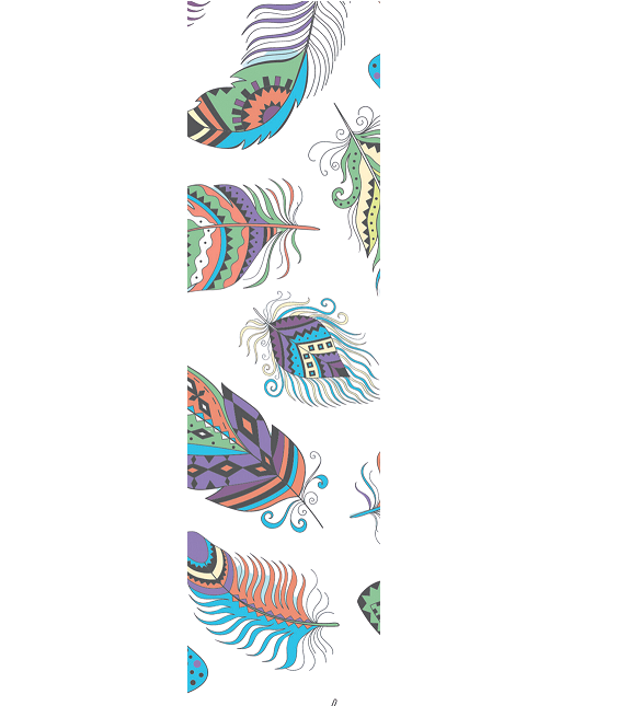 Book Mark Sticker - Feathers