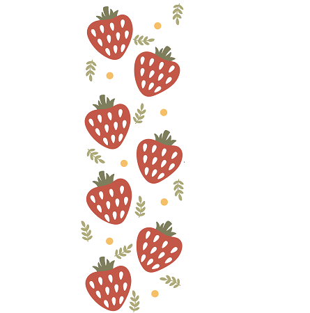 Book Mark Sticker - Strawberry