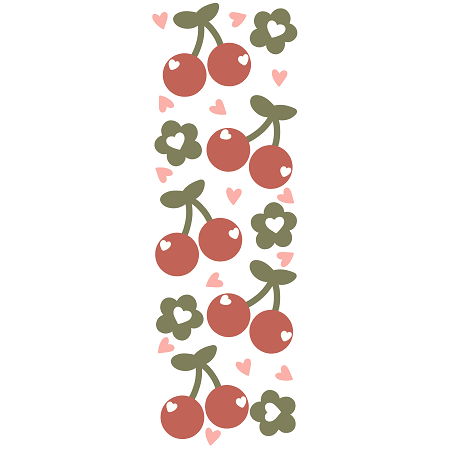 Book Mark Sticker - Cherry