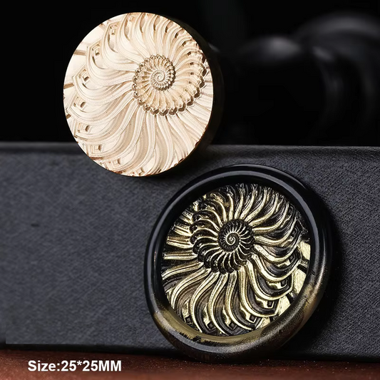 Fossil Wave Wax Seal - 25x25 mm