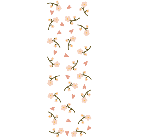 Book Mark Sticker - Flowers