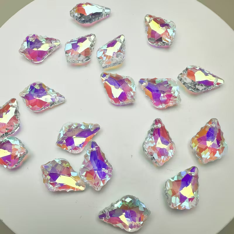 Mini floral diamond crystal | Maple Leaf Crystal | 16 mm