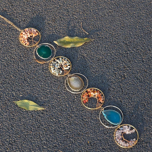 Crystal Agate Tree of Life Wall Hanging MoonCatcher