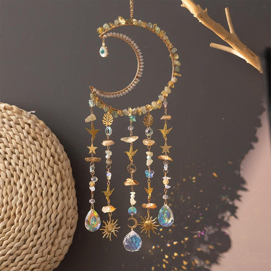 Spiritual Moon Handcrafted Suncatcher