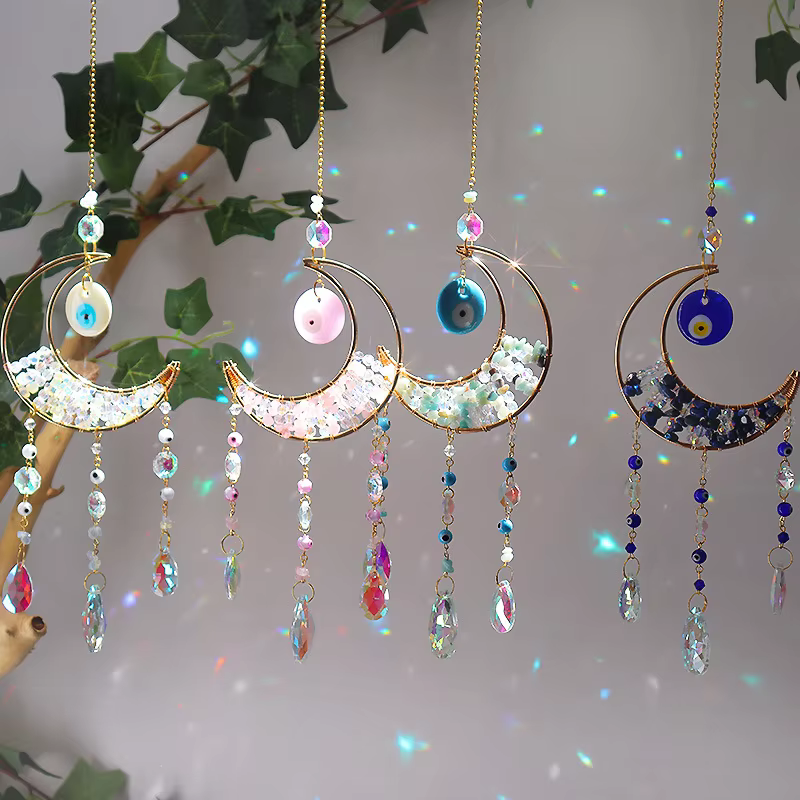 Evil Eye Suncatcher - Amazonite