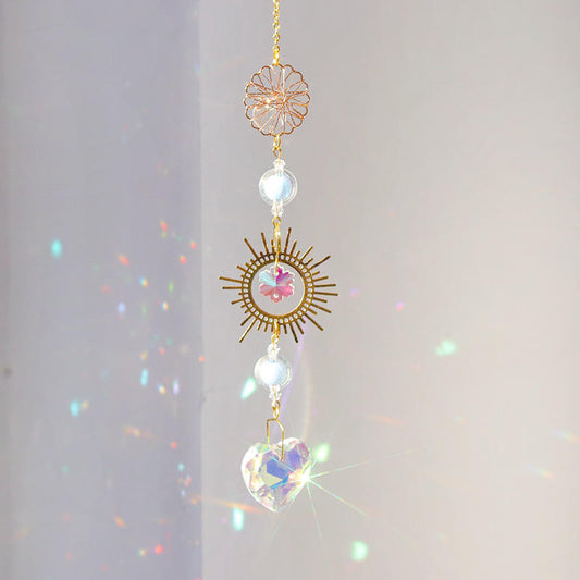 Flower Mesh Crystal Suncatcher