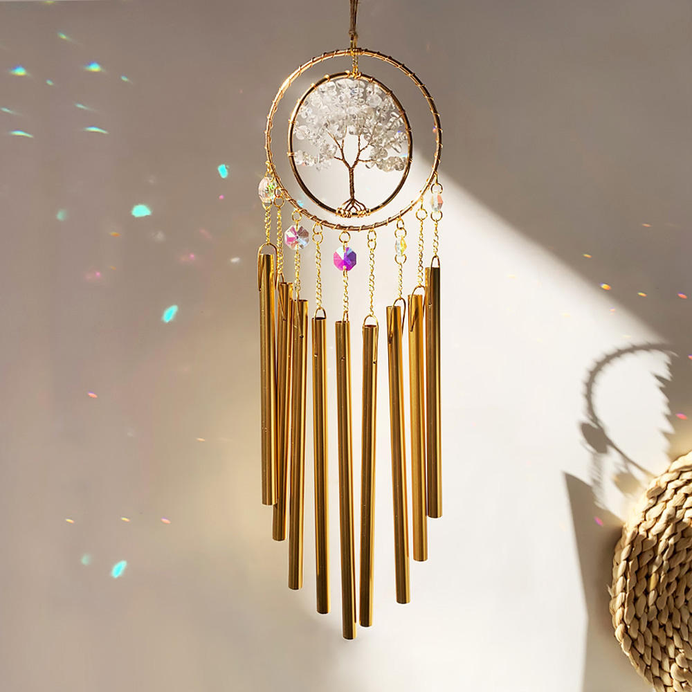 Tree of Hope | Suncatcher Windchime - Clear Quartz