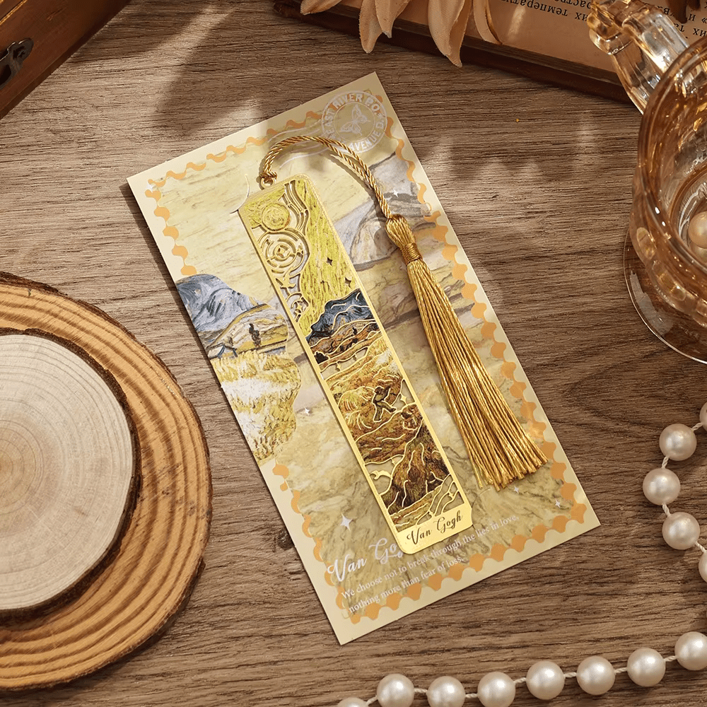 Metal Hand Painted Bookmark Notional- Van Gogh Collection | 1 PC