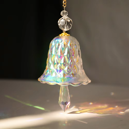 Christmas Crystal Glass Bell | AB Crystal