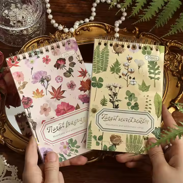 Flowers and Leaves Sticker Book