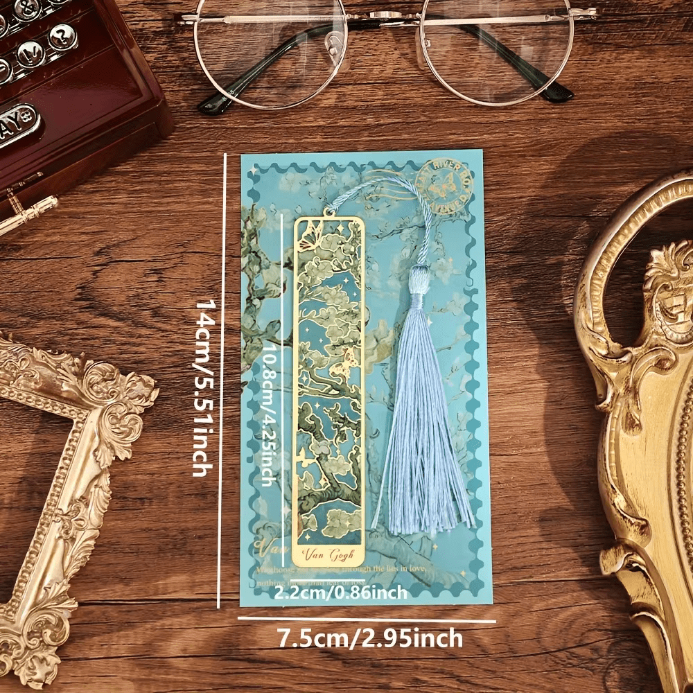 Metal Hand Painted Bookmark Metaphysical- Van Gogh Collection | 1 PC