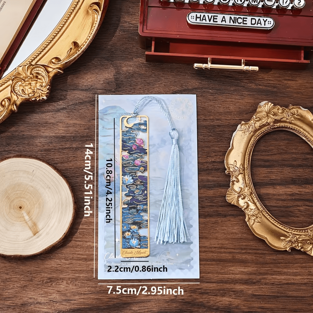 Metal Hand Painted Bookmark Floral - Van Gogh Collection | 1 PC