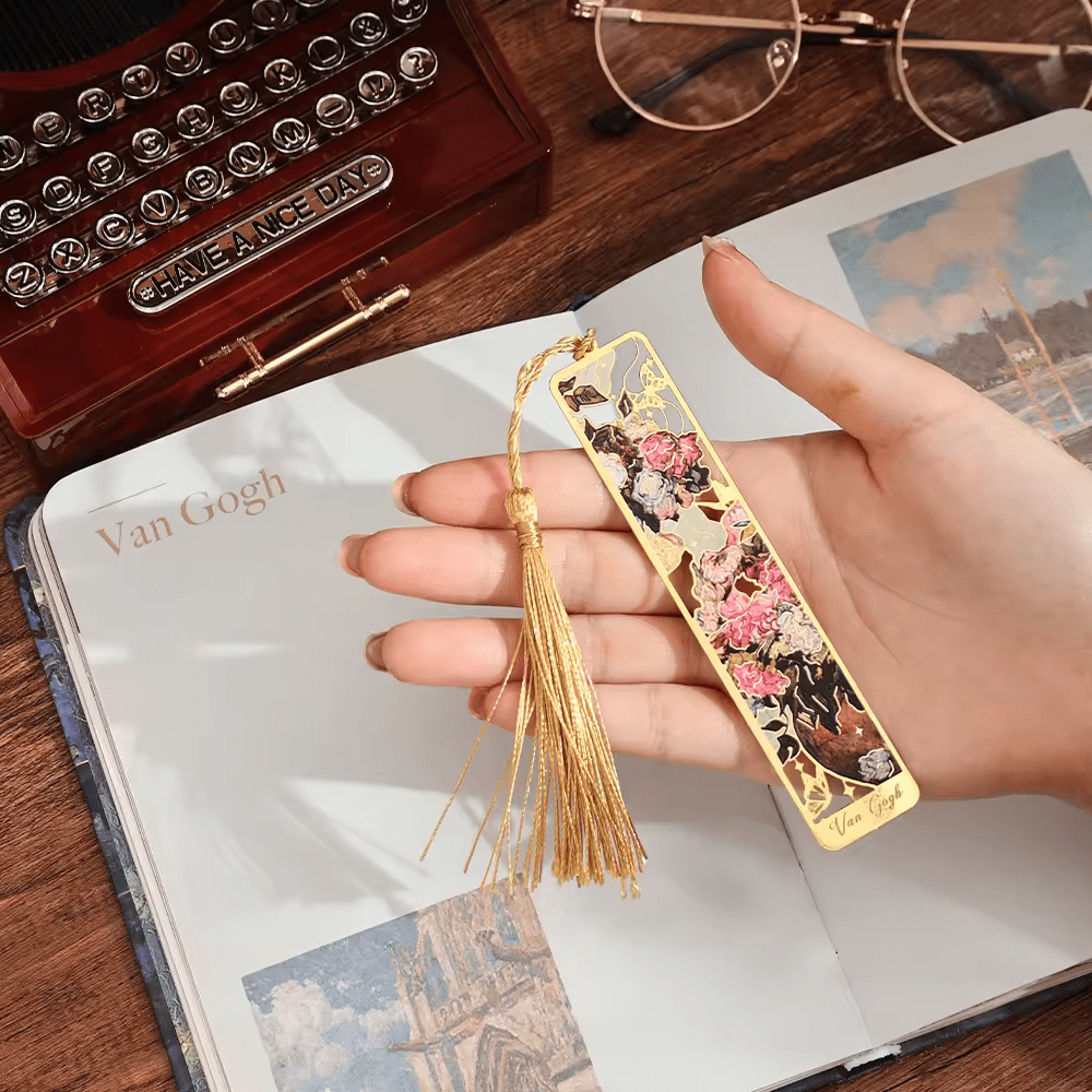 Metal Hand Painted Bookmark Metaphysical- Van Gogh Collection | 1 PC