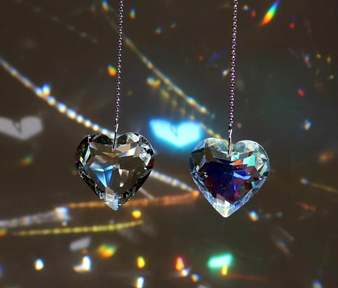 Crystal Heart Suncatchers