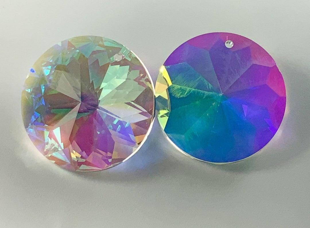 Floral disc crystal | Sunflower Crystal | AB crystal | 52 mm