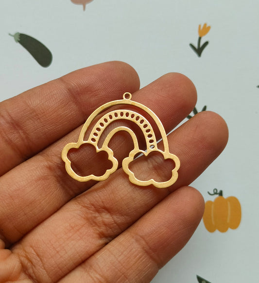 Charm Rainbow Cloud Brass