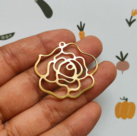 Charm Rose Brass