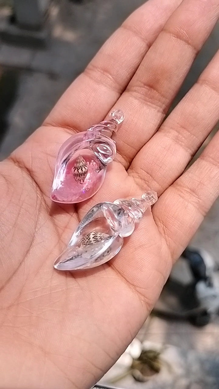 Acrylic Shell Drop Crystal