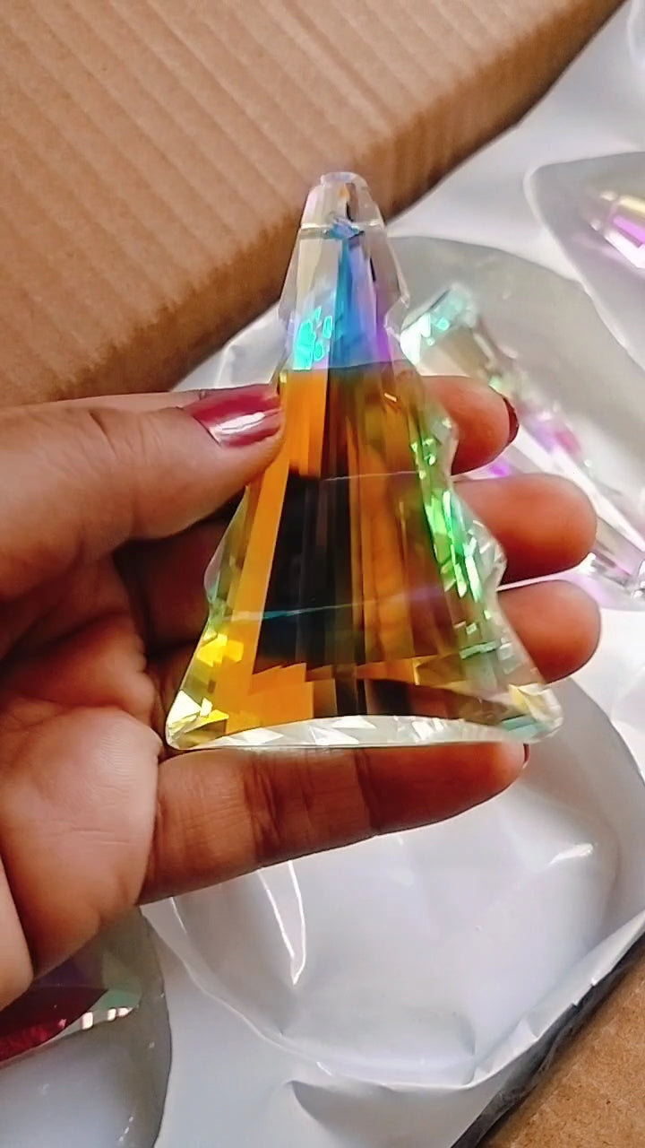 Large christmas tree crystal 70 mm