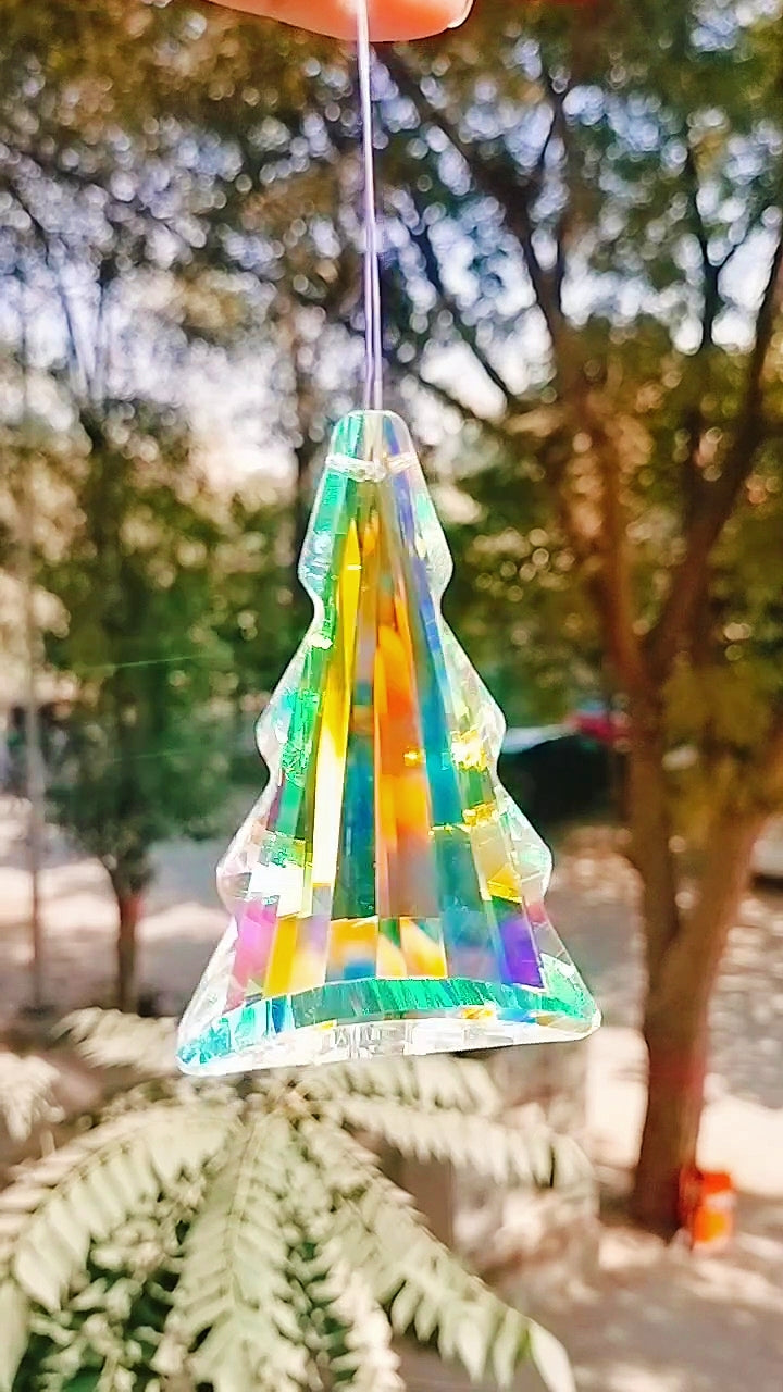 Large christmas tree crystal 70 mm