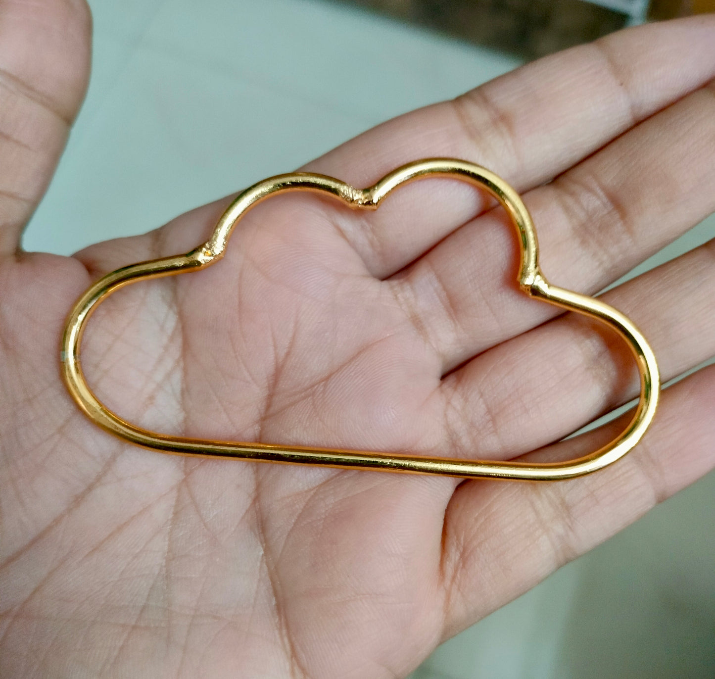 Cloud Shaped Metal Frame Golden