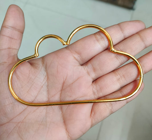 Cloud Shaped Metal Frame Golden