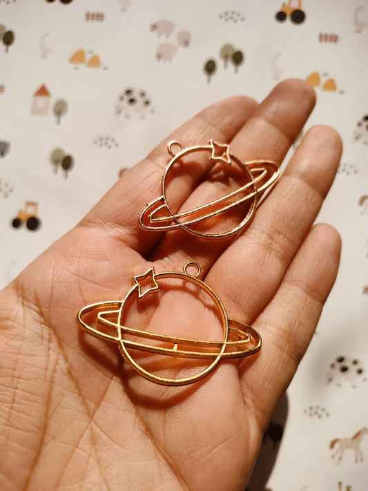 Planet Alloy Charm | Resin Jewellery Charm