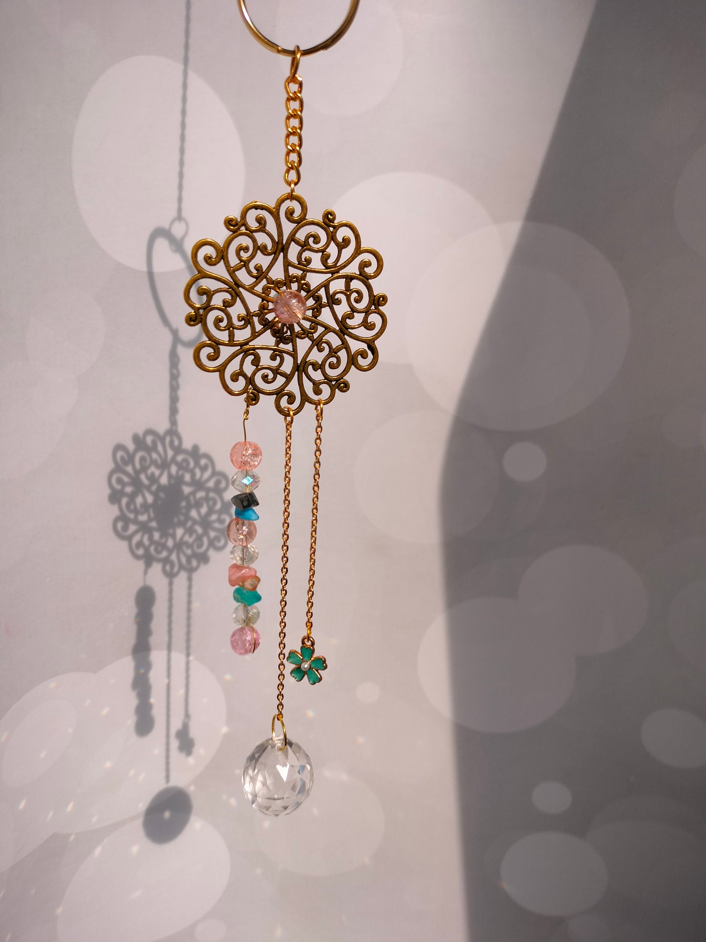 Simple charm crystal suncatcher - Round