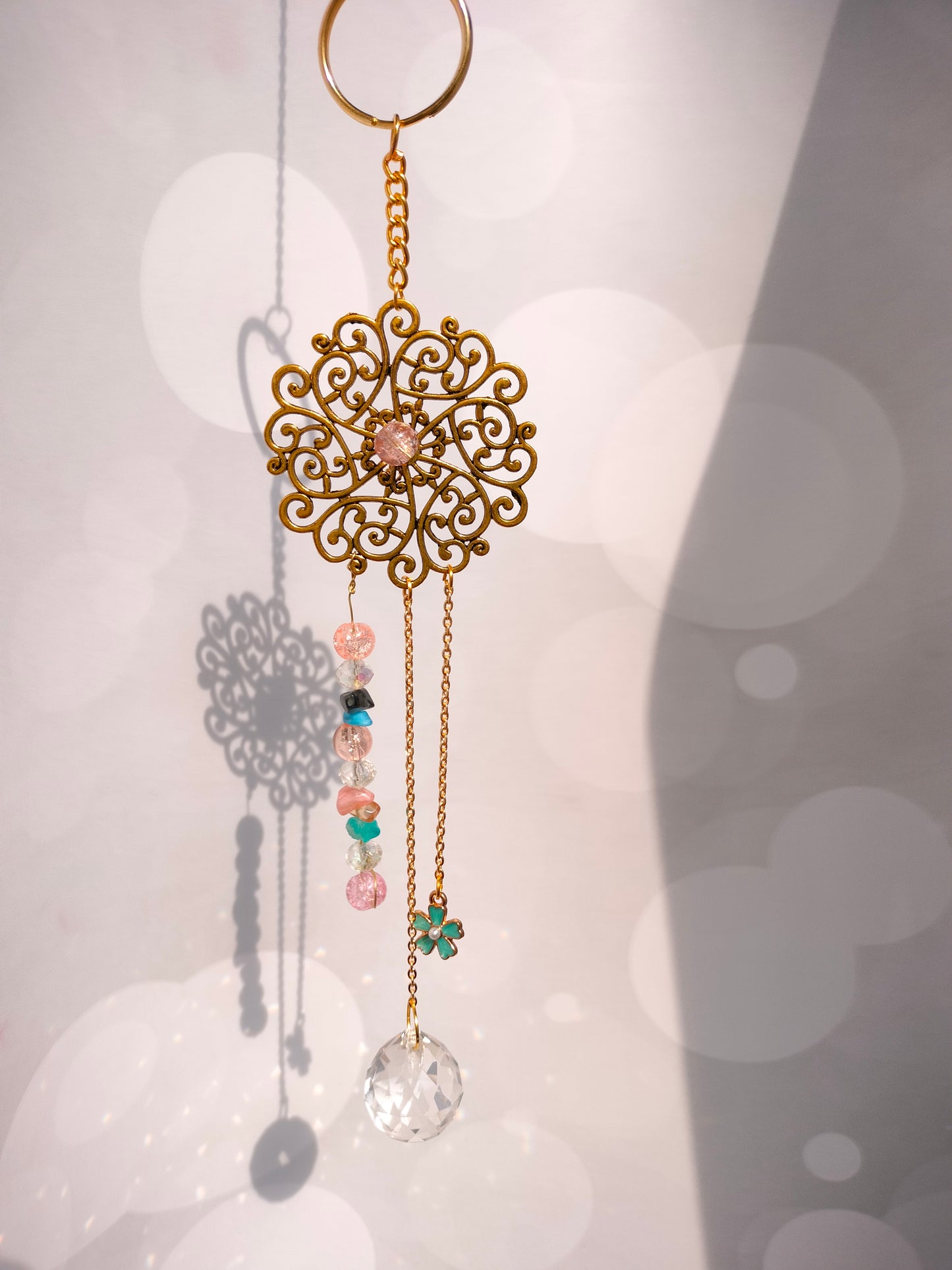 Simple charm crystal suncatcher - Round