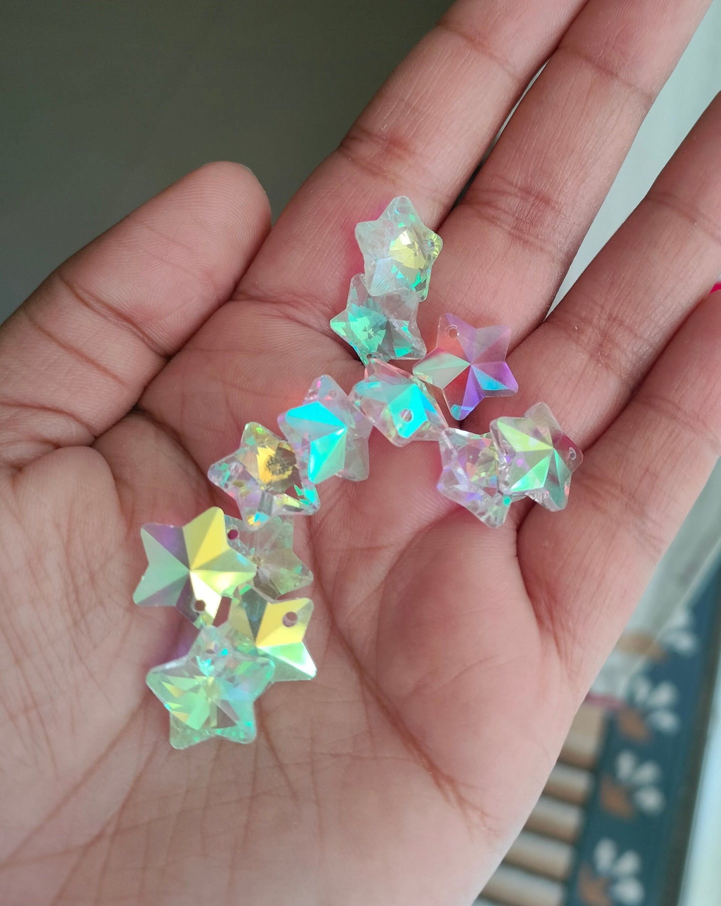 Star Glass Crystal AB coated 14 mm