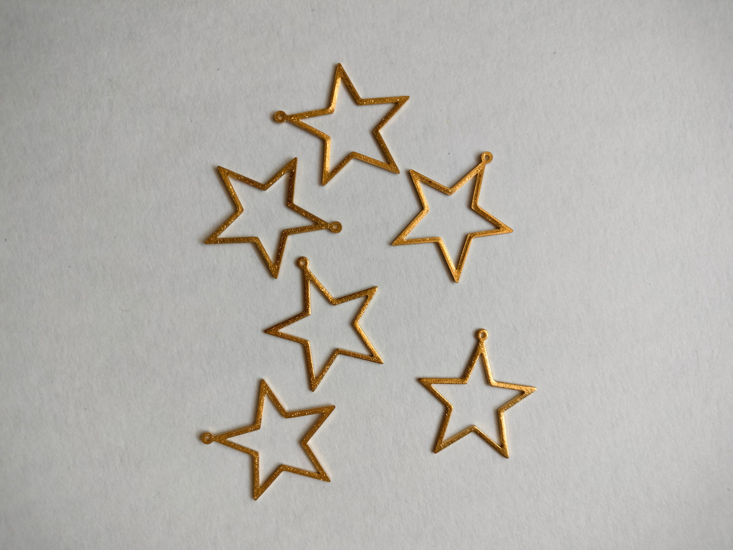 Charm Pentagon Star Brass