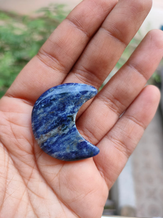 Blue Moon Stone Hanging (With One hole)