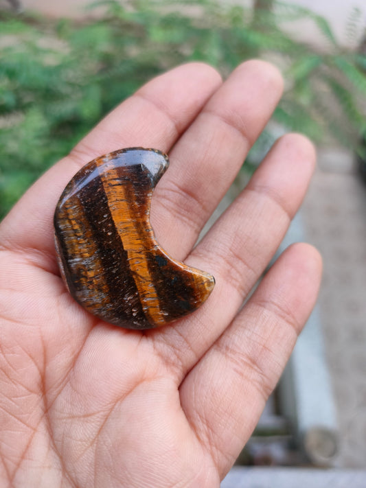 Tiger Eye Moon Stone Hanging (With One hole)