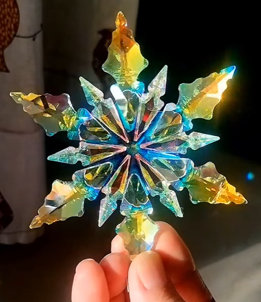 SnowFlake AB Crystal | Car Hanging Crystal | Gift