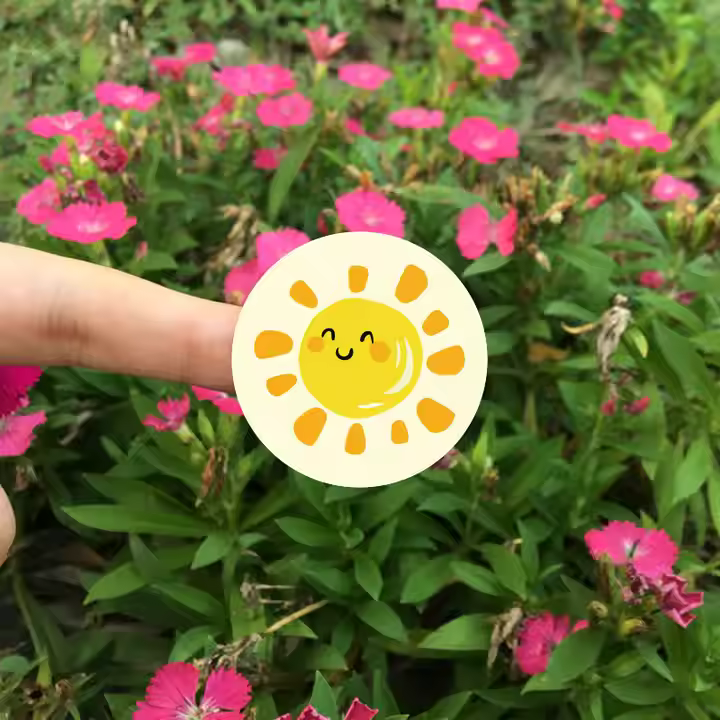 Thank you sticker Round TY28 - 1 inch