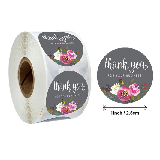 Thank you sticker Round TY22 - 1 inch