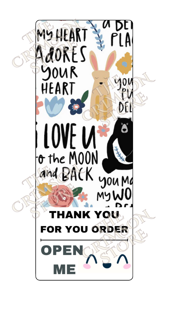 Package Thank you Stickers 4x1.5 inches