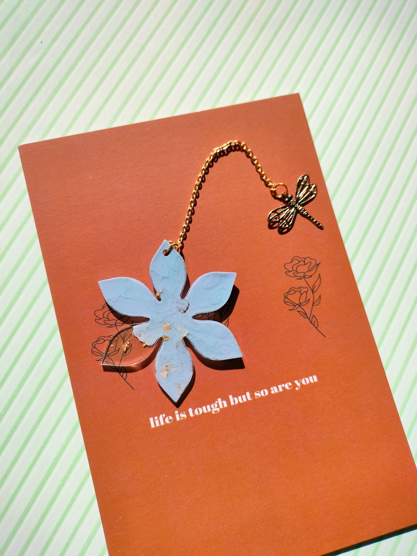 Small Blue Flower Bookmark