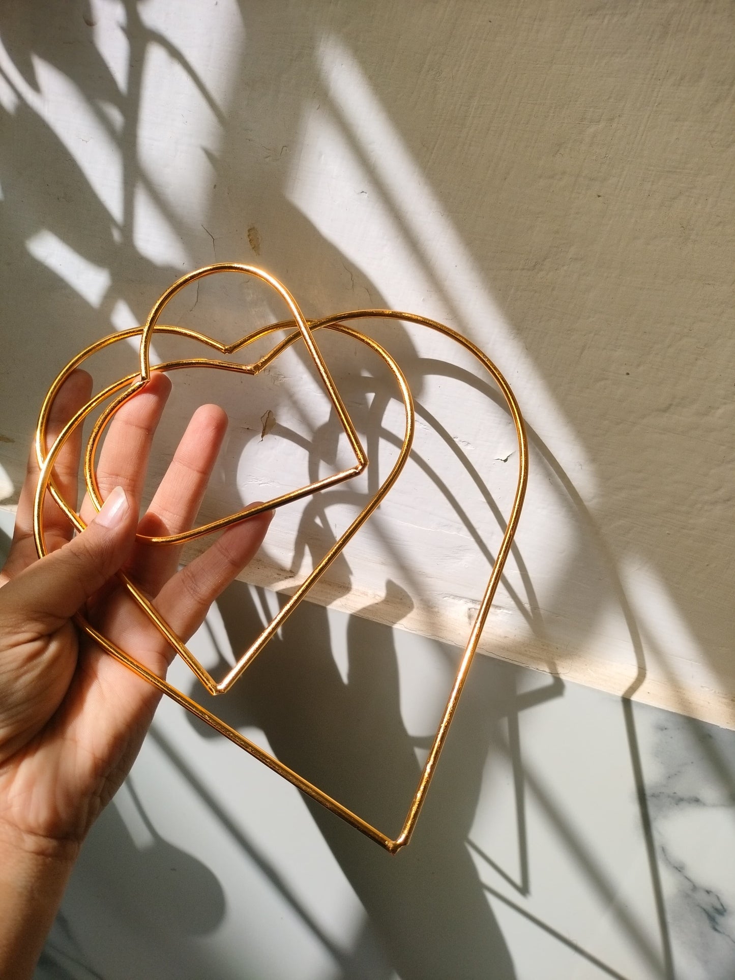 Suncatcher Frames Golden - Premium quality - Heart 1 Pc