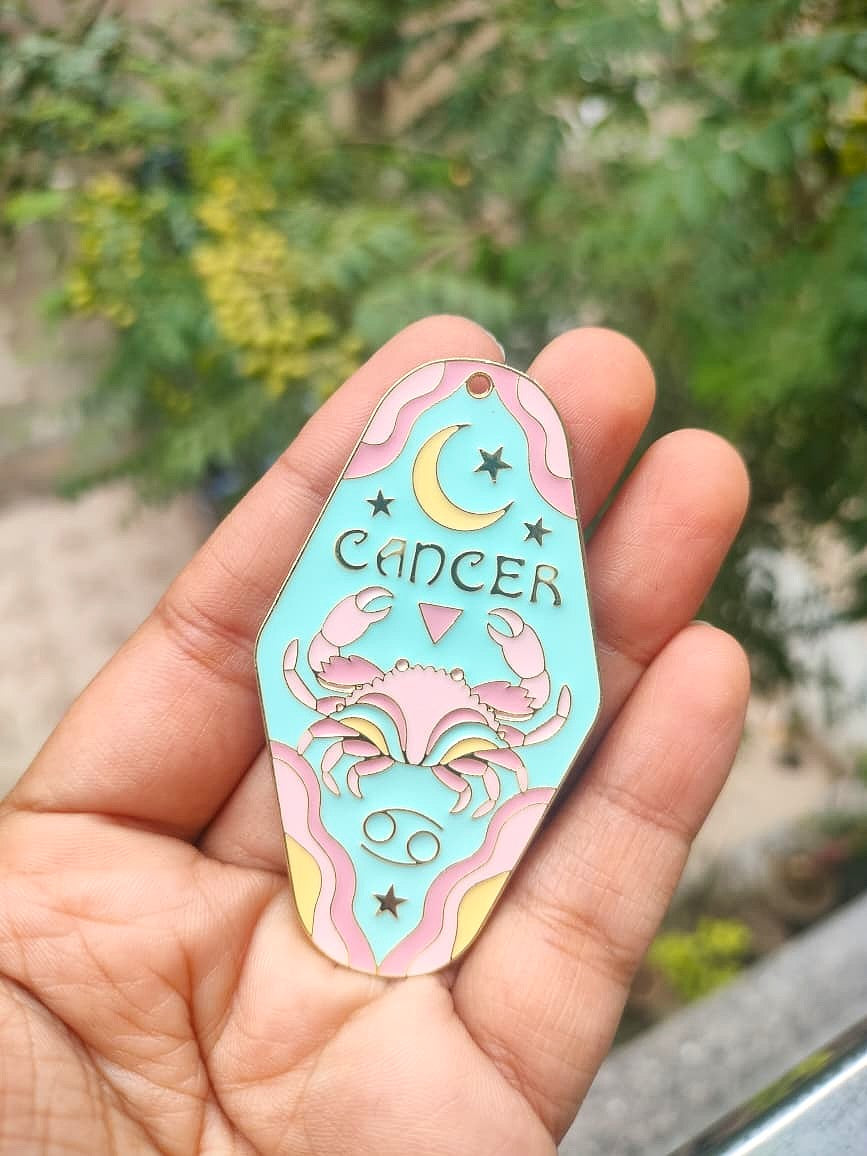 Enamel Sunsign Charm Collection | Cancer