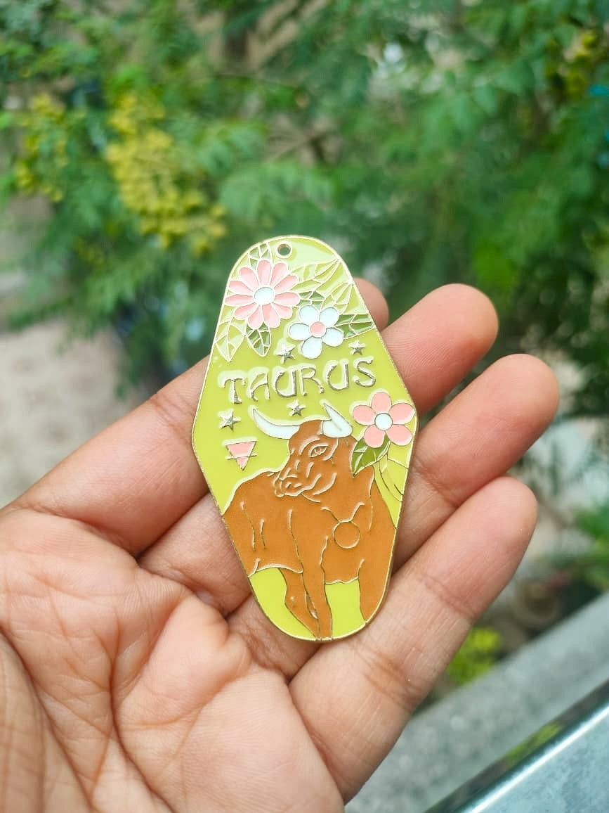 Enamel Sunsign Charm Collection |Taurus