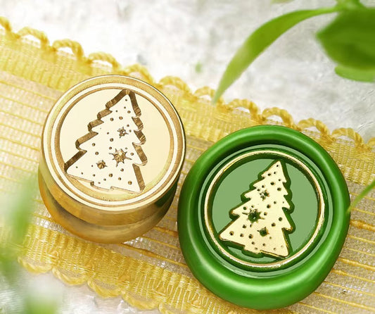 Christmas Tree Mini Wax Seal - 15x15 mm