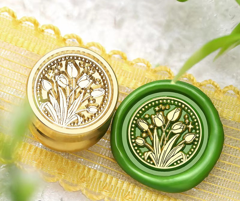 Lilies Mini Wax Seal - 15x15 mm