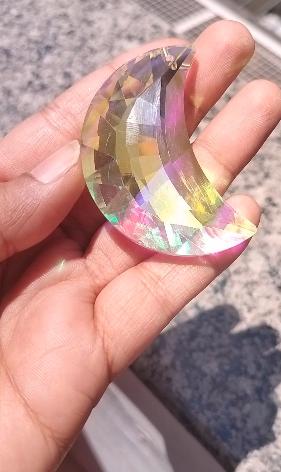 Moon Glass Crystal AB coated 52 mm