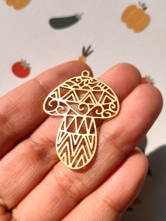 Mushroom Lasercut Charm, Children's Cartoons Mushroom| Fairy Tale Mushroom Charm